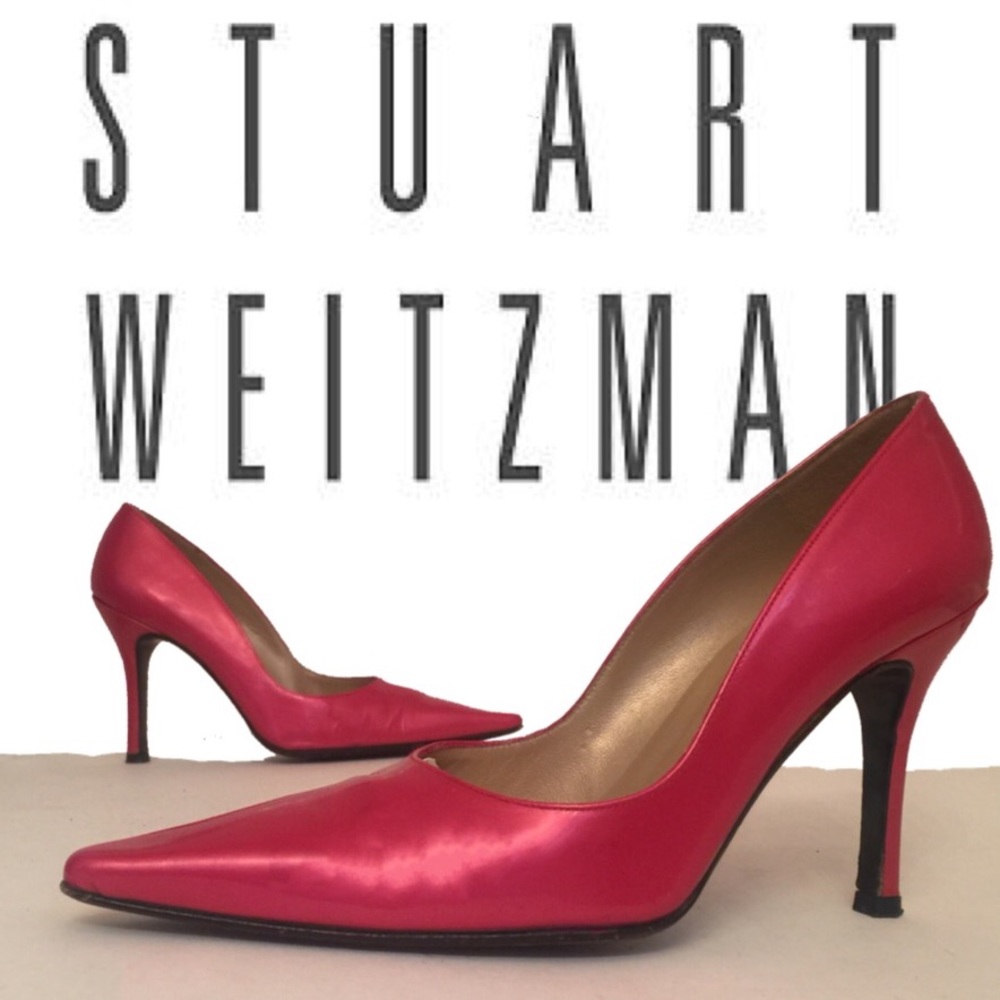 Stuart Weitzman Pink Pointed Toe Pumps Heels